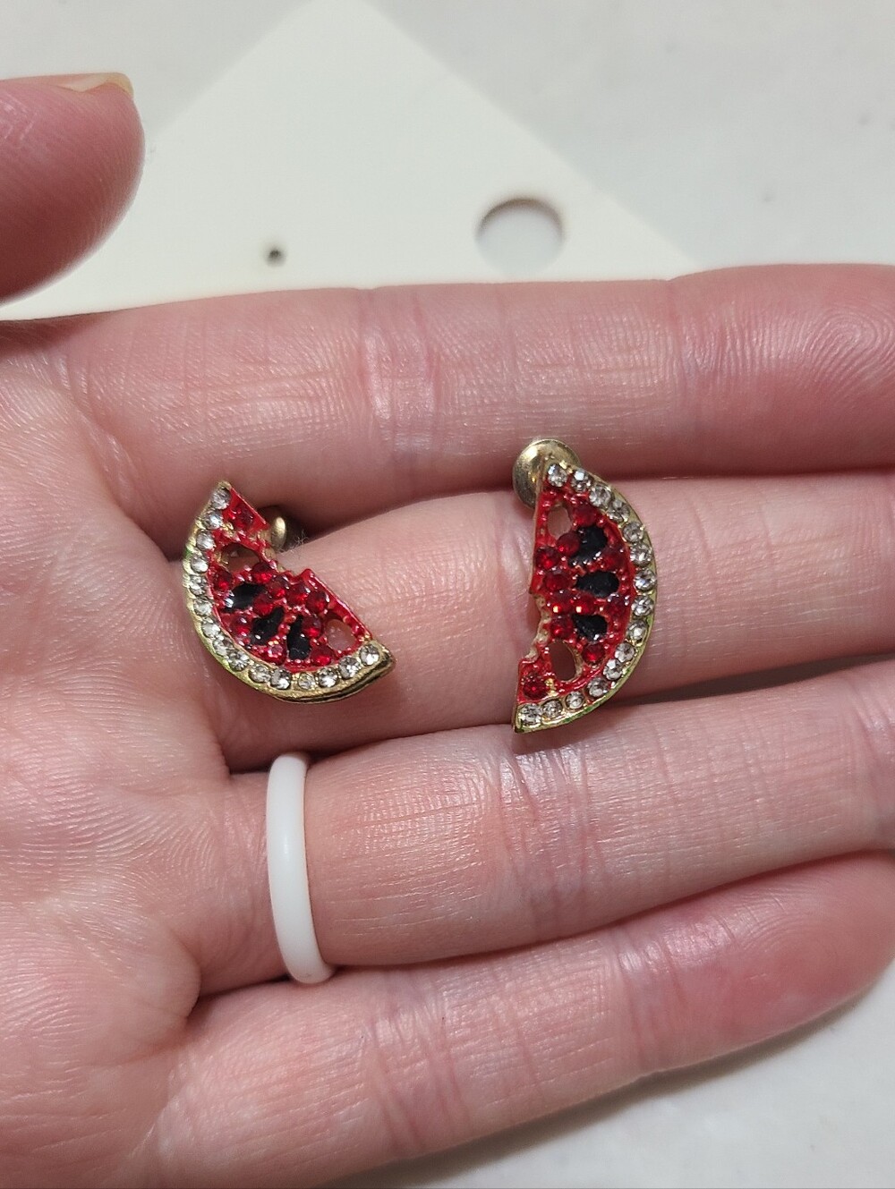 Adorable Watermelon Slice Earrings